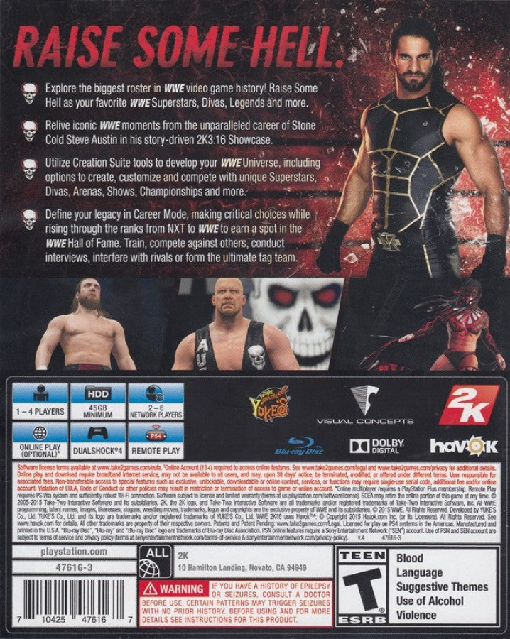 WWE 2K16 – PlayStation 3 (PS3)