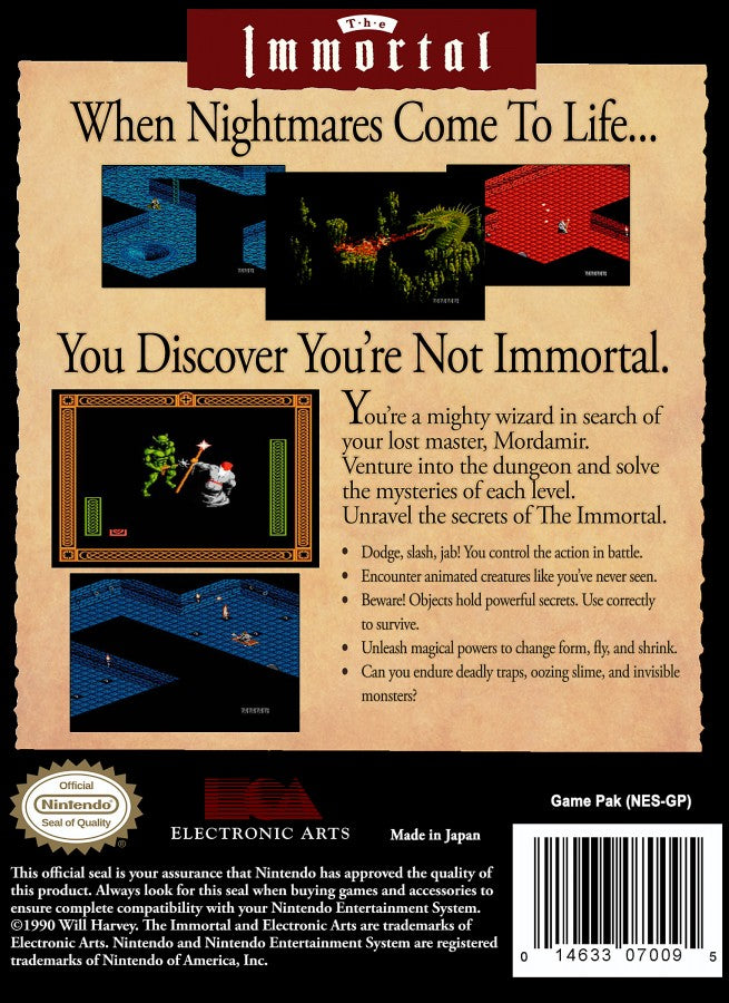 The Immortal – Nintendo Entertainment System (NES)