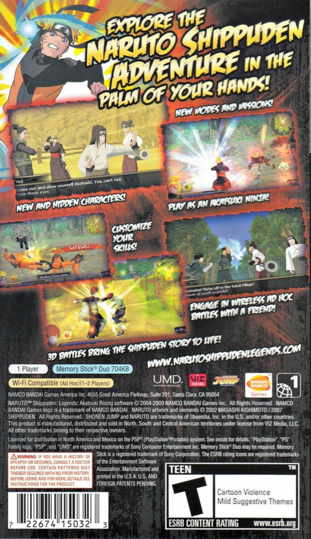 Naruto Shippuden Legends: Akatsuki Rising — PlayStation Portable (PSP)
