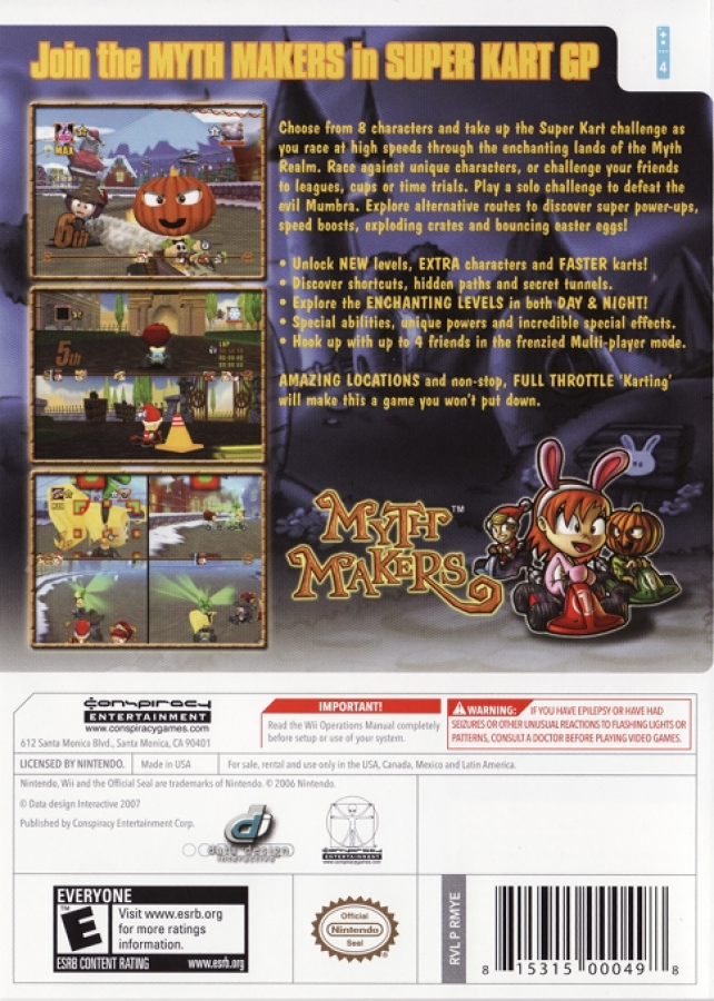 Myth Makers: Super Kart GP – Nintendo Wii (Wii)