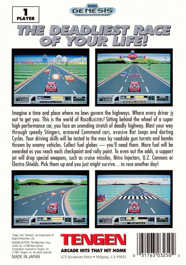 RoadBlasters – Sega Genesis (GEN)