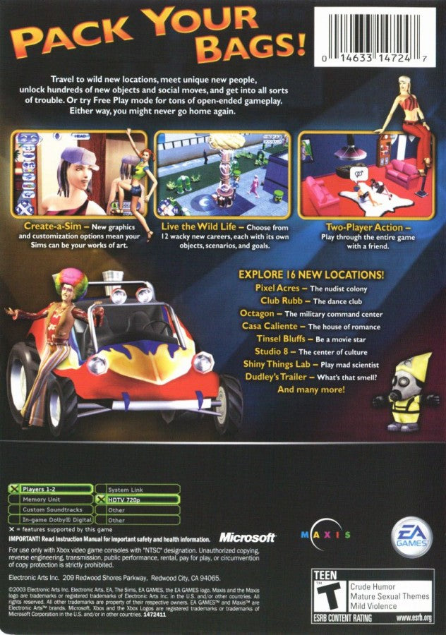 The Sims: Bustin' Out  – Xbox (XBOX)