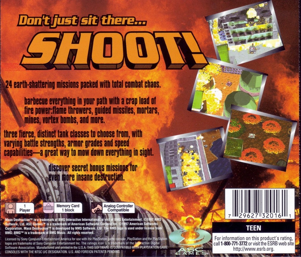 Mass Destruction – PlayStation 1 (PS1)