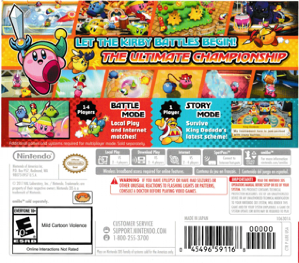 Kirby: Battle Royale – Nintendo 3DS (3DS)
