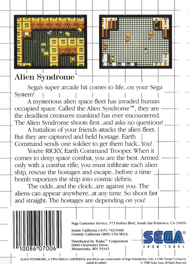 Alien Syndrome – Sega Master System (SMS)