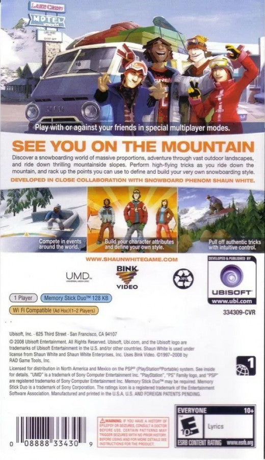 Shaun White: Snowboarding – PlayStation Portable (PSP)