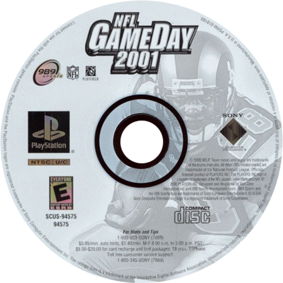 NFL GameDay 2001 – PlayStation 1 (PS1)