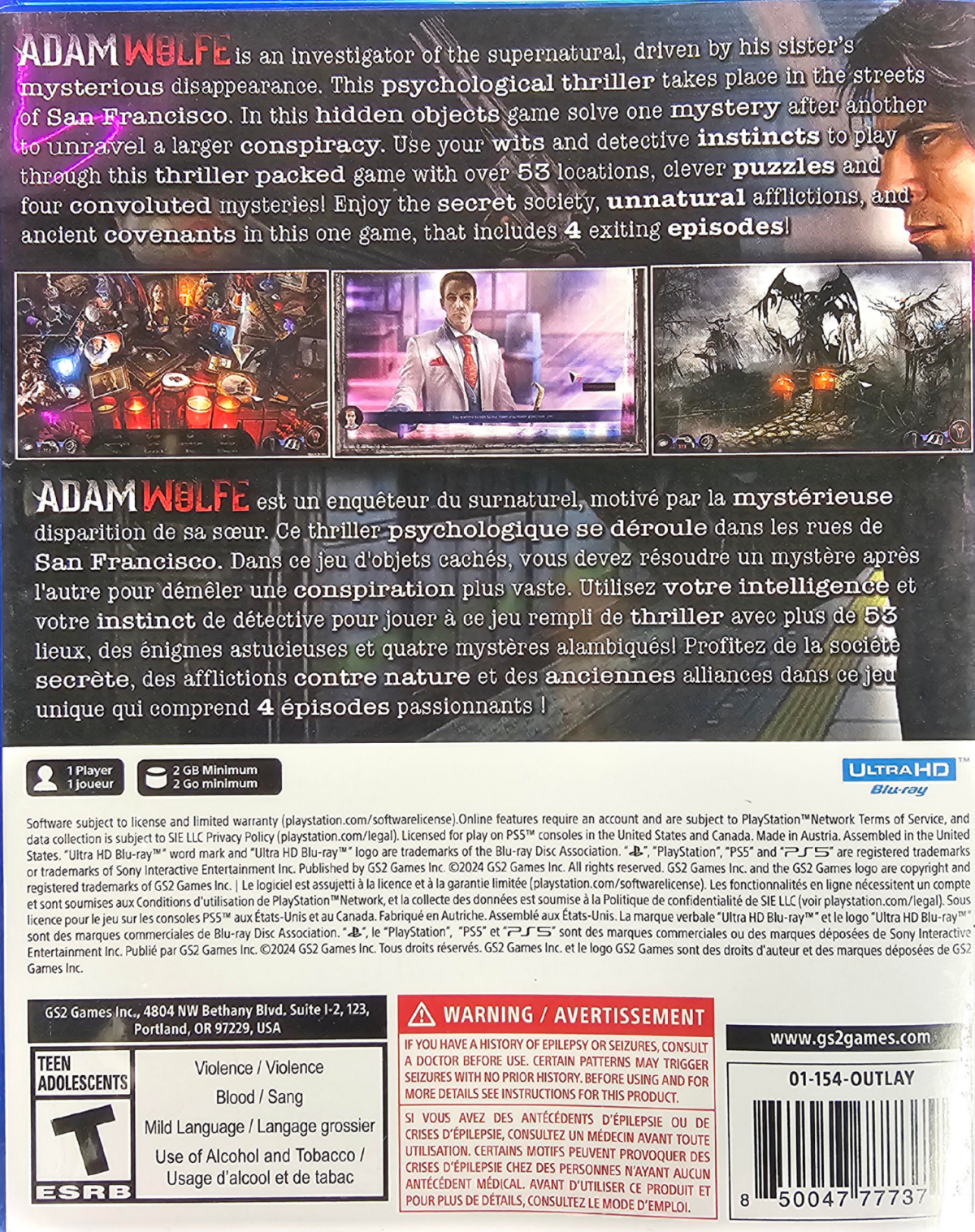 Adam Wolfe – Playstation 5 (PS5)