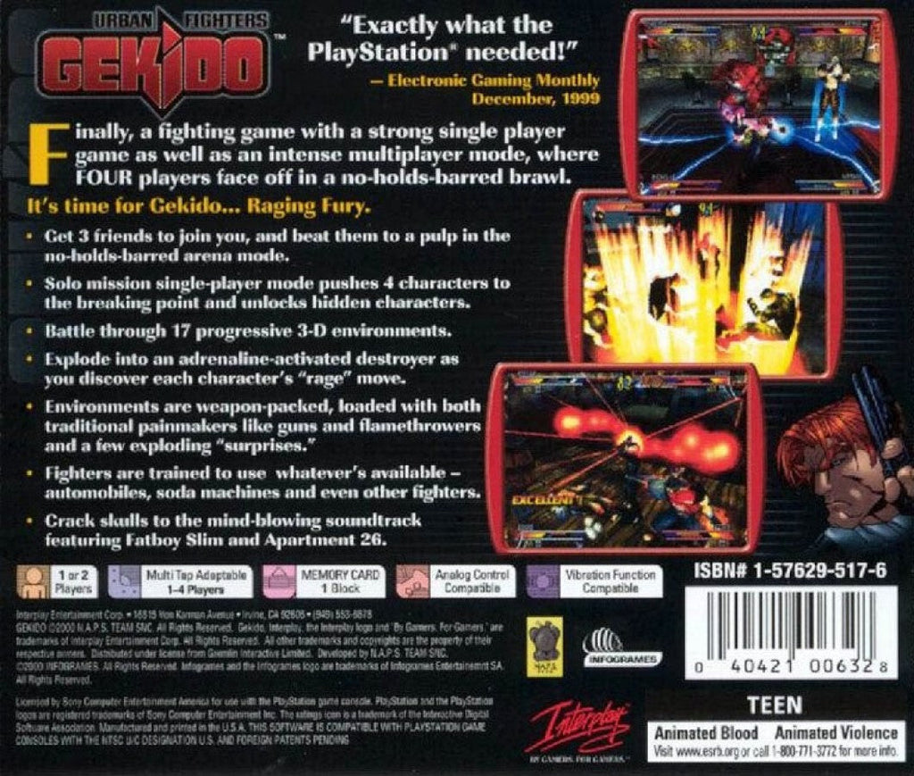 Gekido Urban Fighters – PlayStation 1 (PS1)