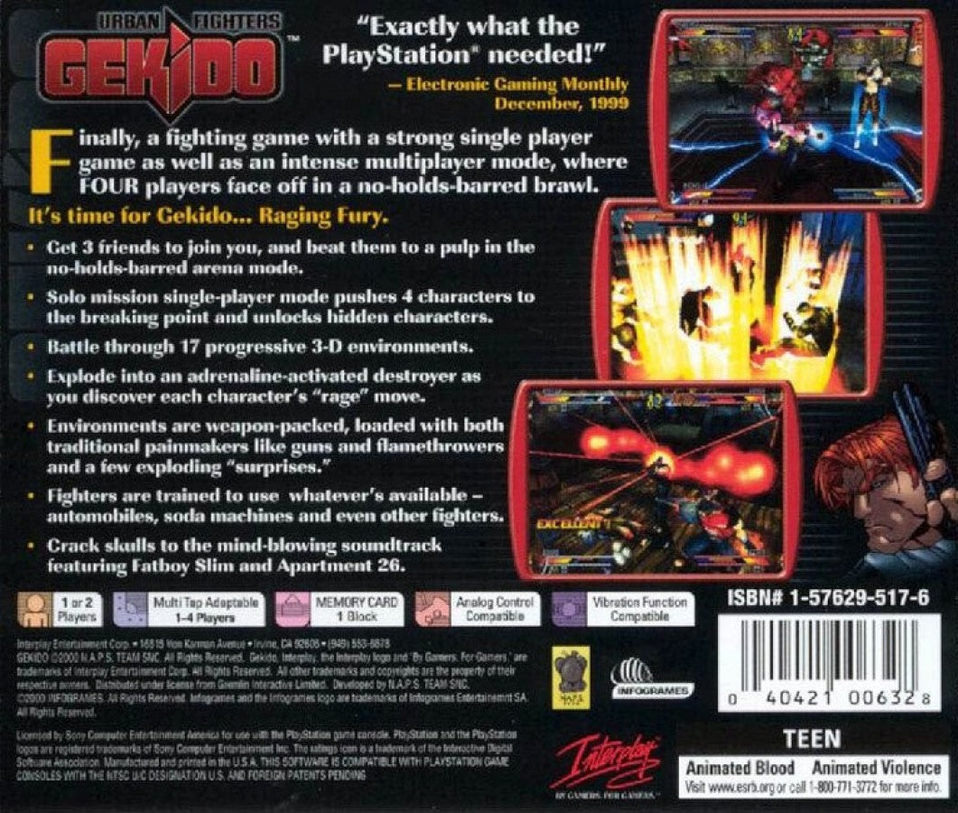 Gekido Urban Fighters – PlayStation 1 (PS1)