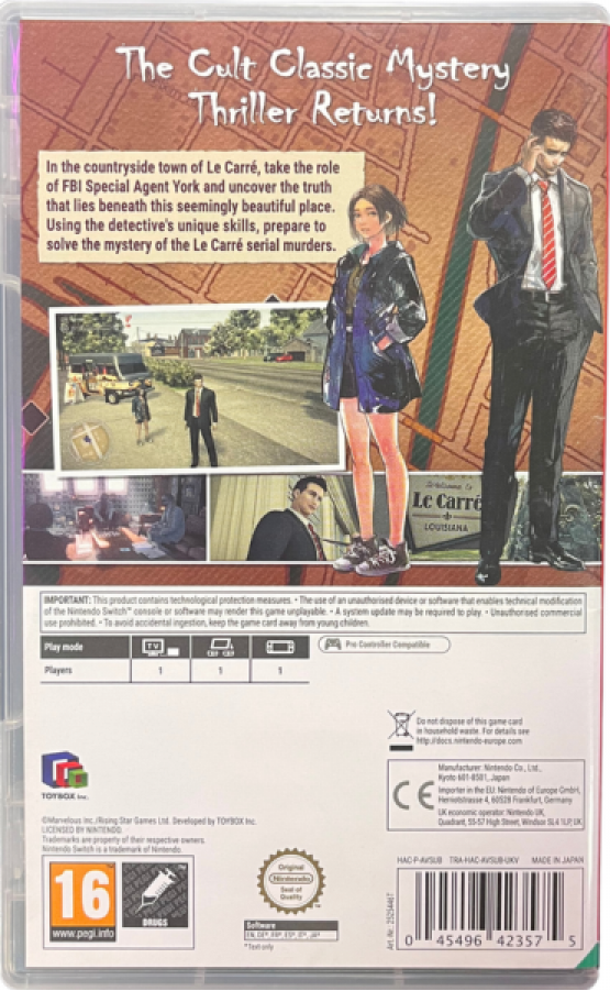 Deadly Premonition 2: A Blessing in Disguise [PAL] – Nintendo Switch [NS]