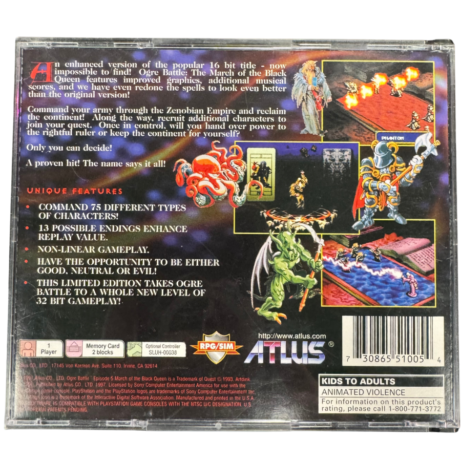 Ogre Battle [Complete In Box]  – PlayStation 1 (PS1)