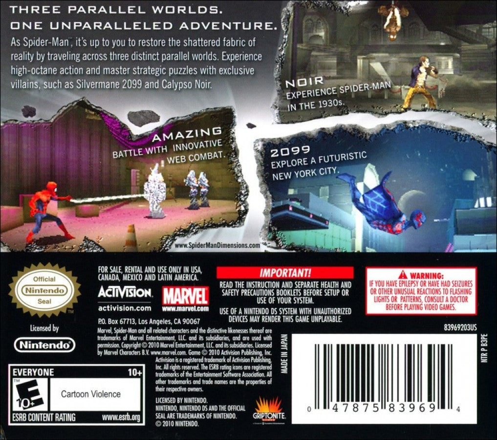 Spider-Man: Shattered Dimensions — Nintendo DS (DS)