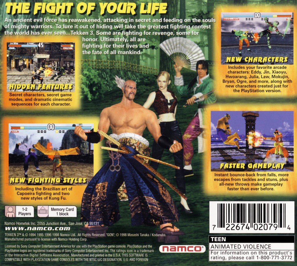 Tekken 3 – PlayStation 1 (PS1)