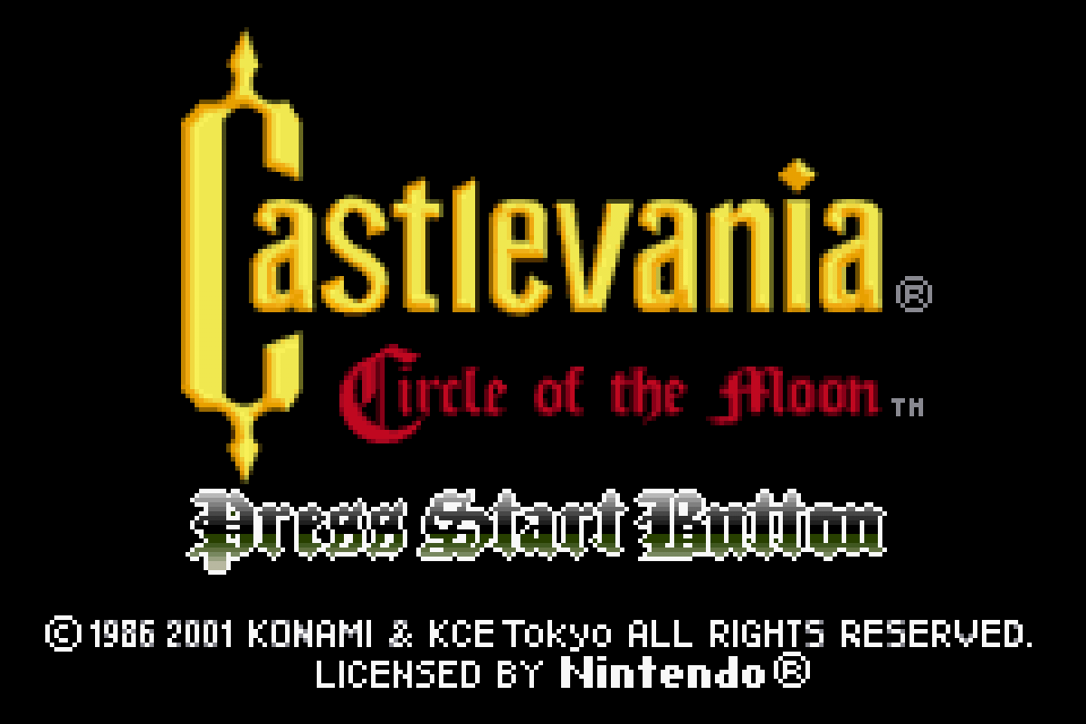 Castlevania: Circle of the Moon – Game Boy Advance (GBA)