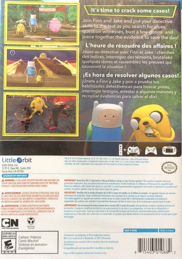 Adventure Time: Finn and Jake Investigations – Nintendo Wii U (WiiU)