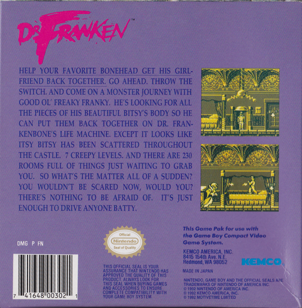 Dr. Franken – Game Boy (GB)