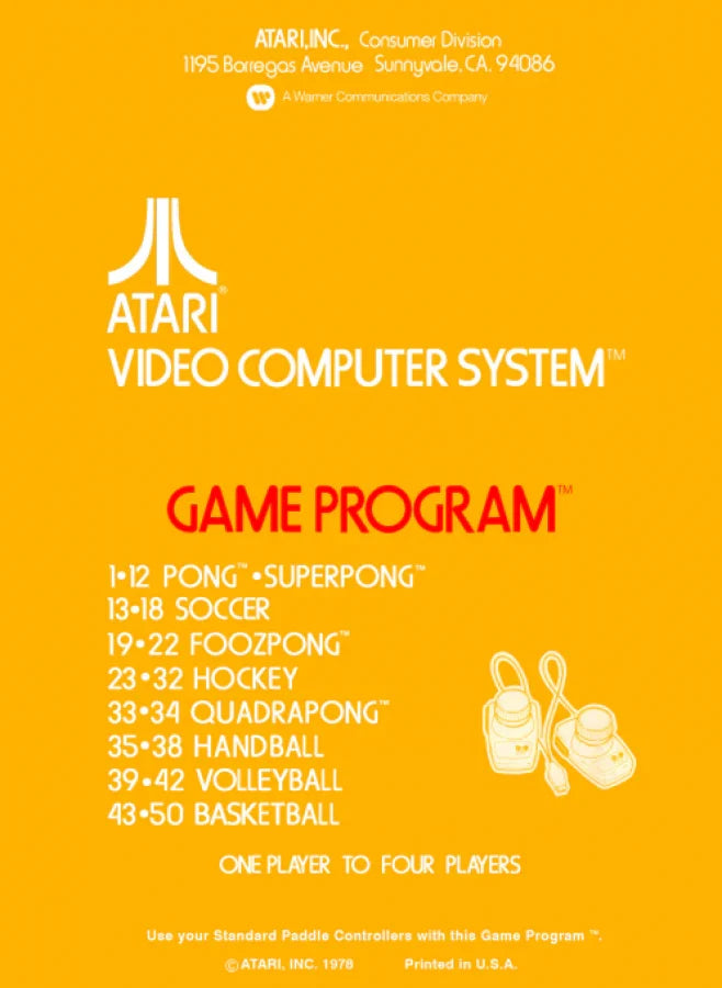 Video Olympics [Text Label] – Atari 2600 (2600)