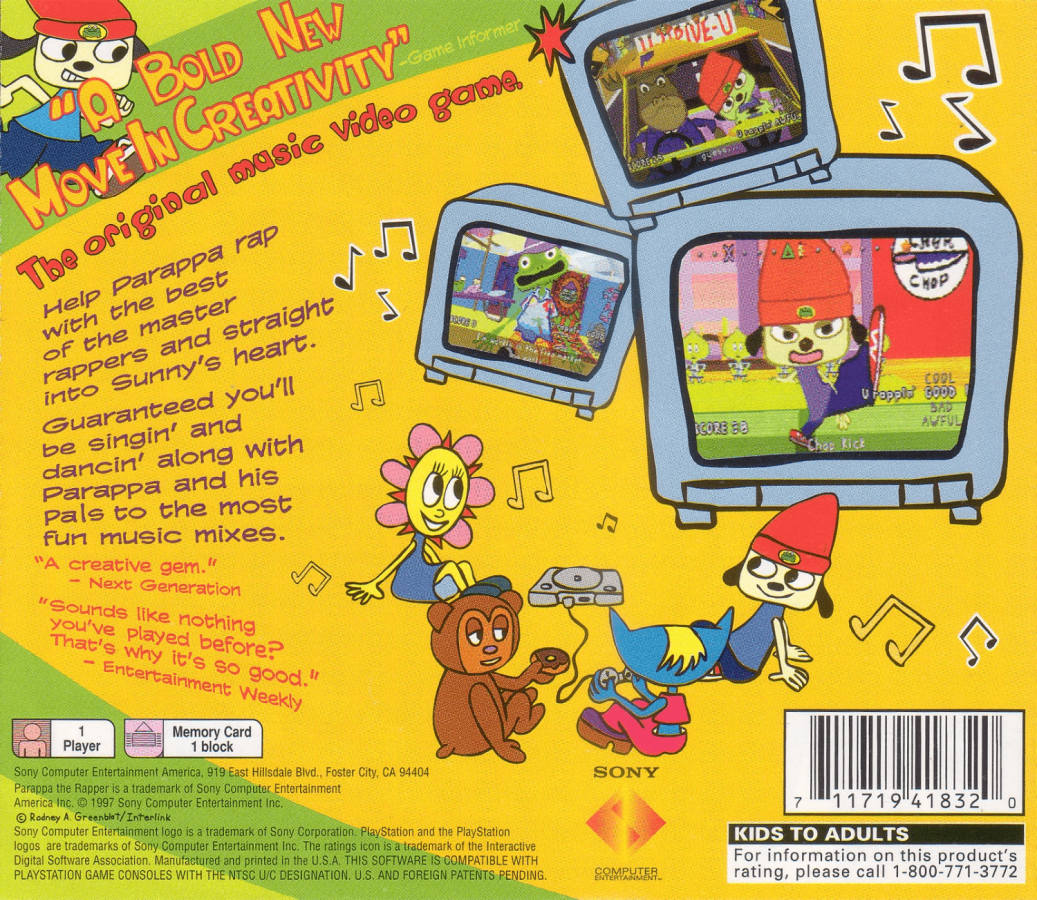 PaRappa the Rapper – PlayStation 1 (PS1)