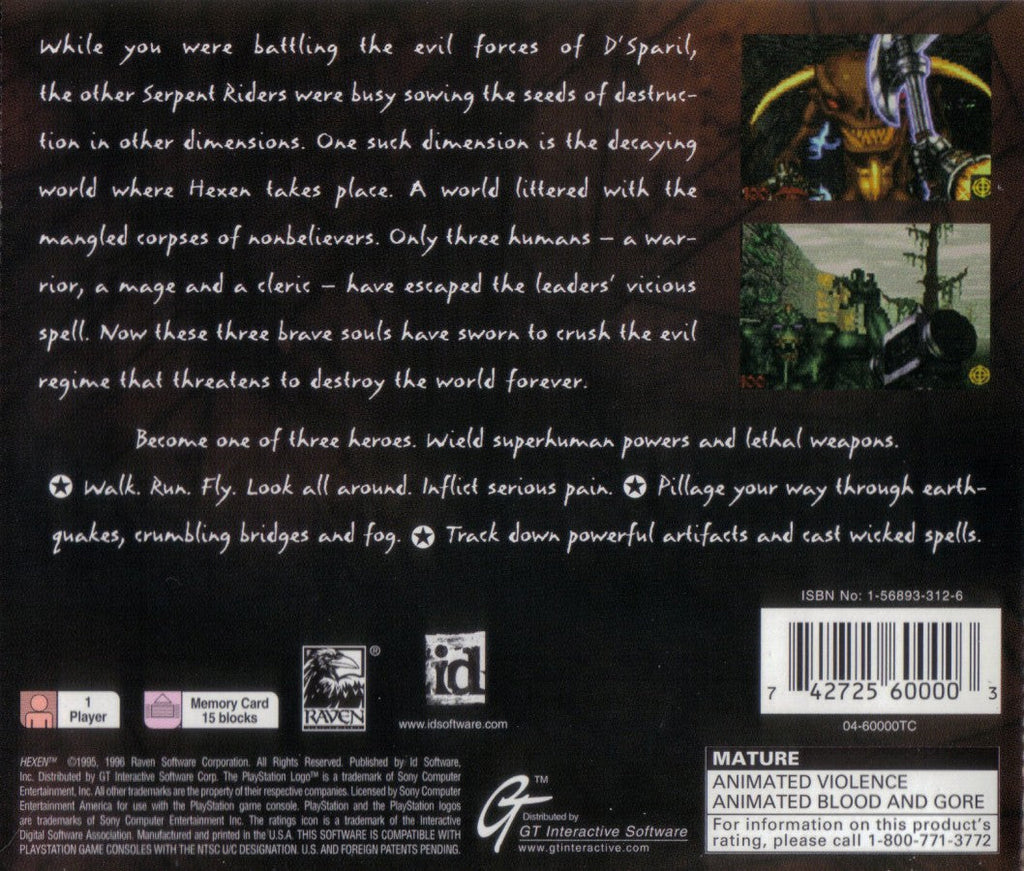 Hexen – PlayStation 1 (PS1)