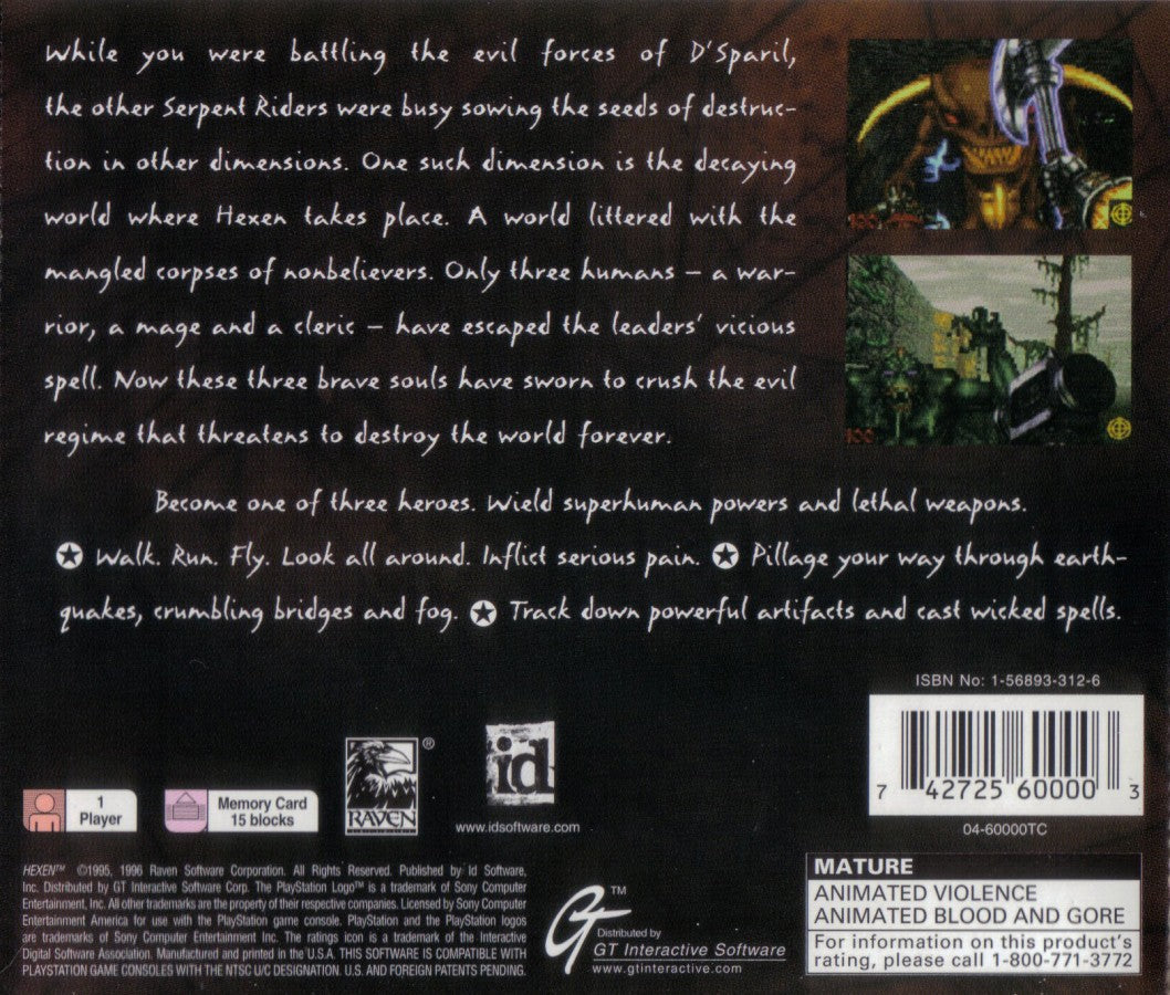 Hexen – PlayStation 1 (PS1)