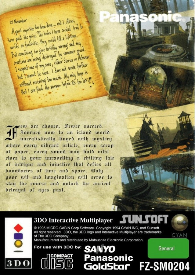 Myst – Panasonic 3DO (3DO)