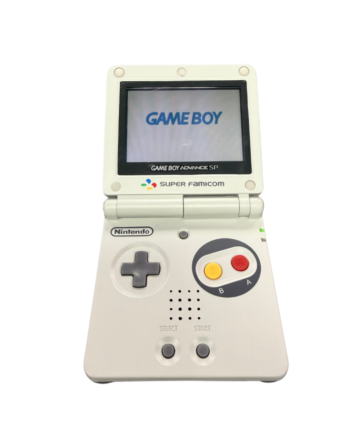 Game Boy Advance SP (GBA SP) [AGS-001] [Custom Super Famicom Shell] – Good Condition