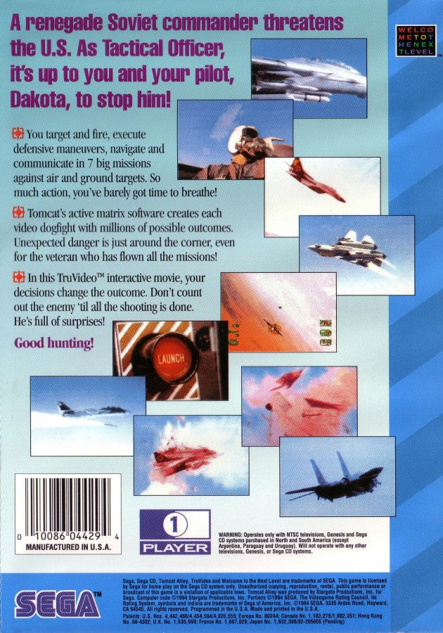 Tomcat Alley – Sega CD (SCD)