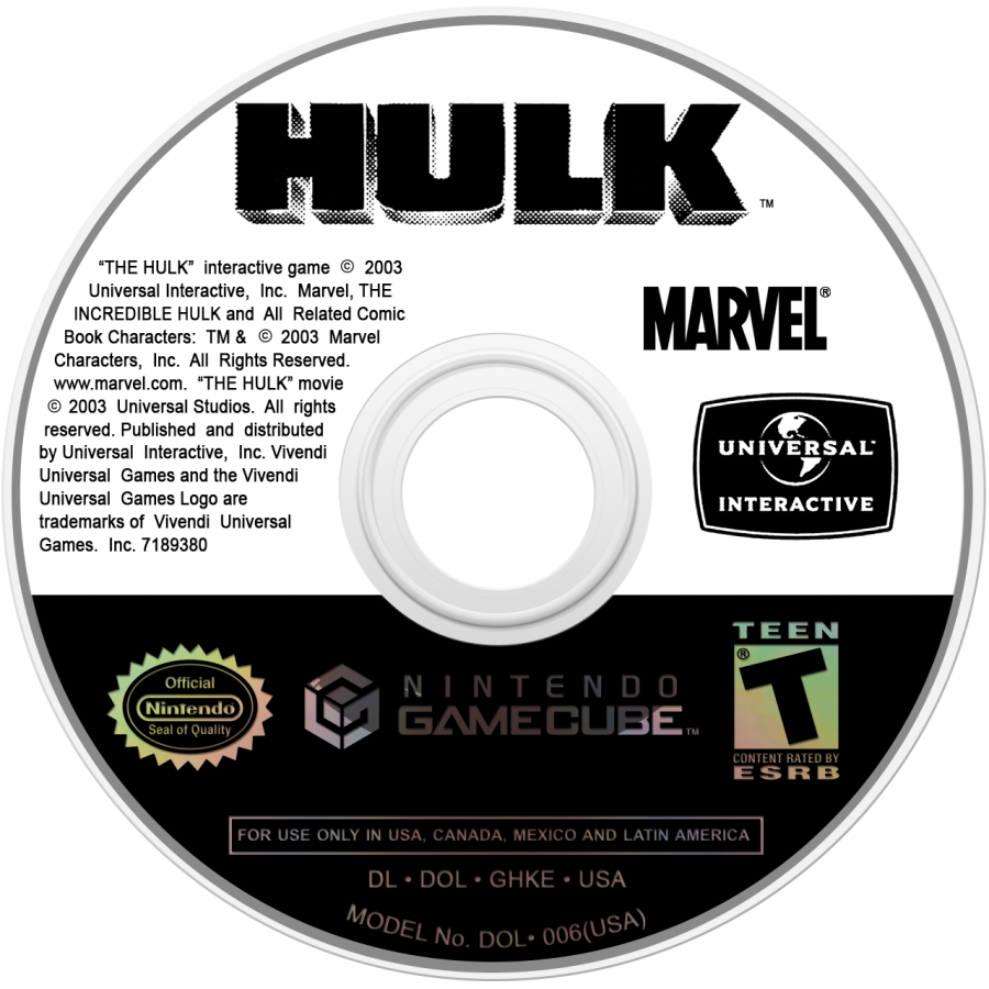 Hulk – GameCube (GC)