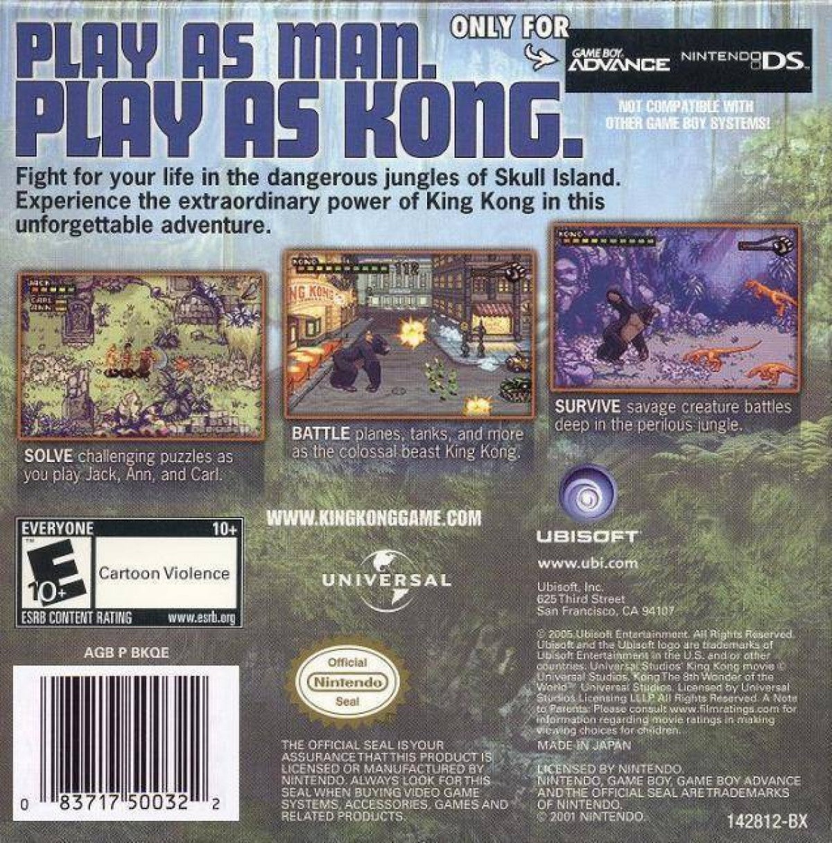 Kong: 8th Wonder of the World – Game Boy Advance (GBA)