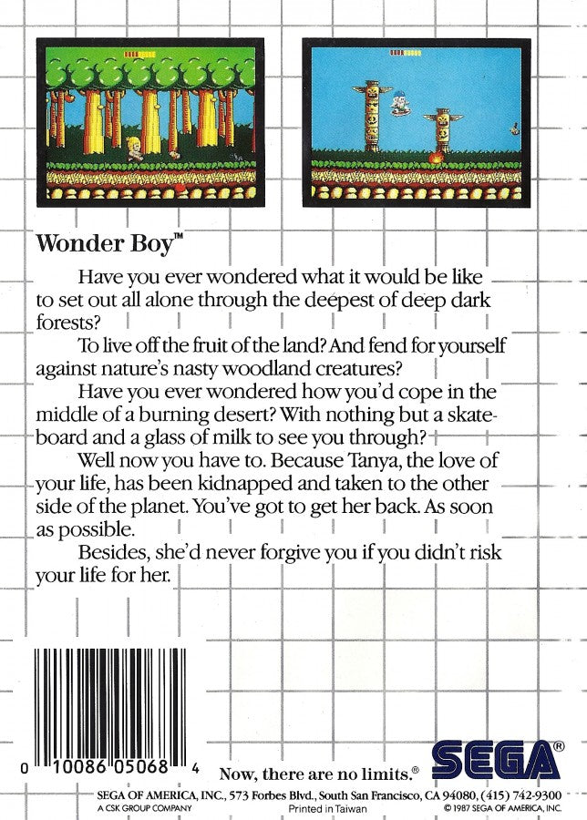 Wonder Boy – Sega Master System (SMS)