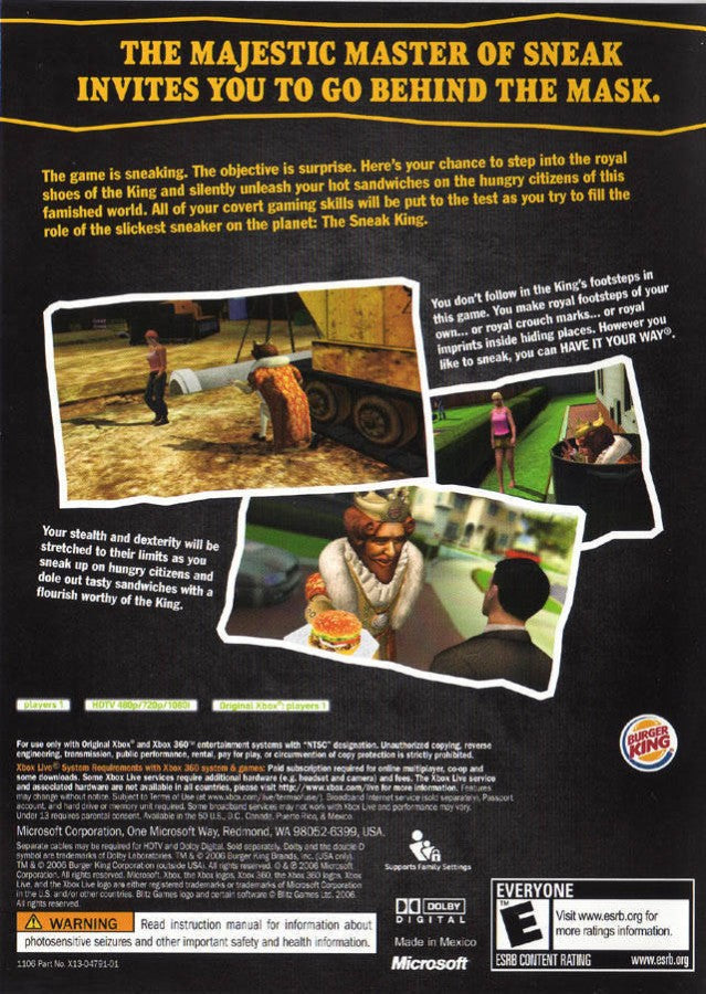 Sneak King – Xbox 360 (X360)