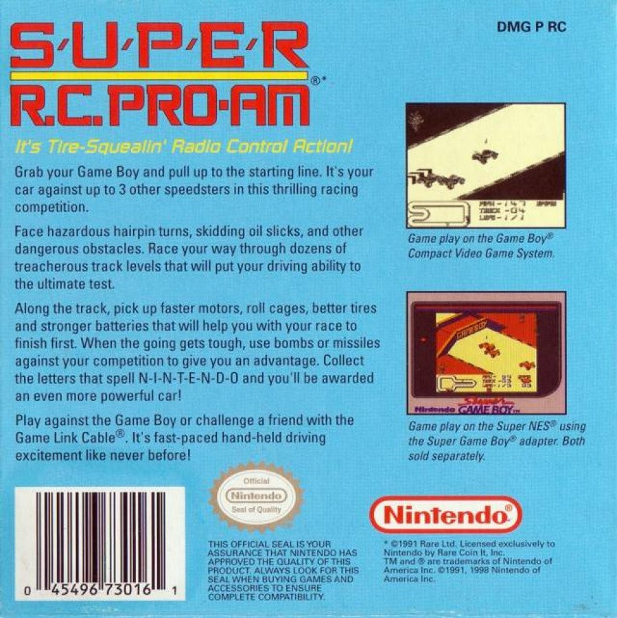 Super R.C. Pro-Am – Game Boy (GB)