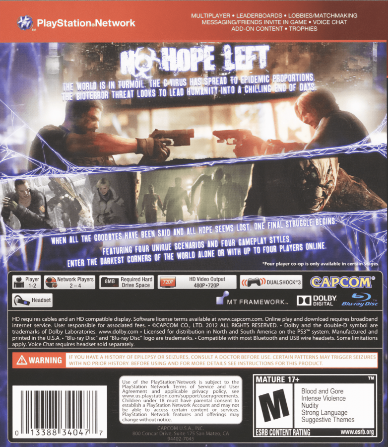 Resident Evil 6 – PlayStation 3 (PS3)
