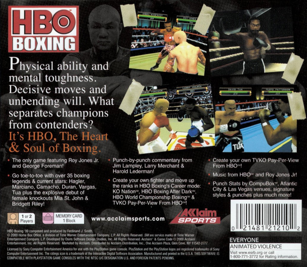 HBO Boxing – PlayStation 1 (PS1)