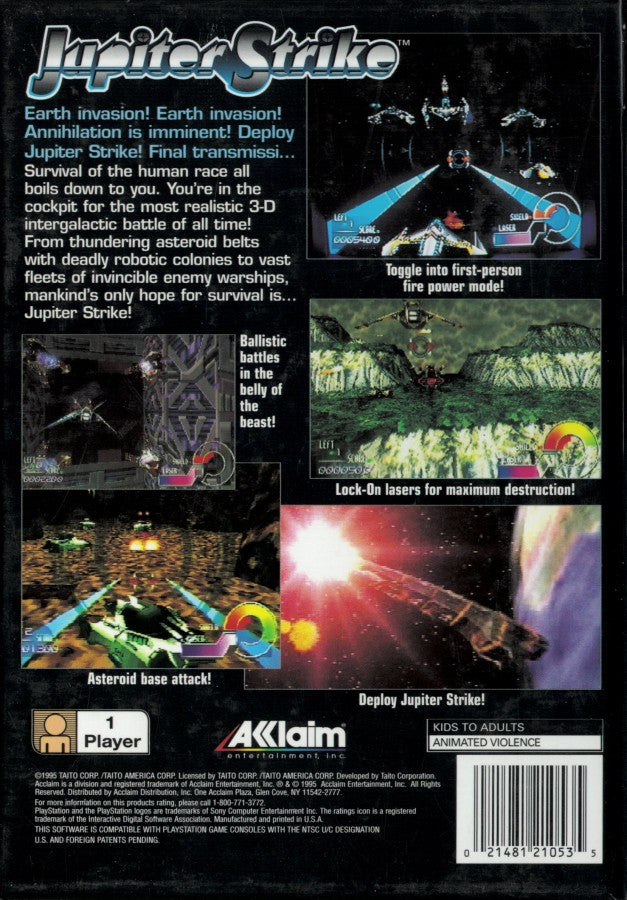 Jupiter Strike [Long Box] – PlayStation 1 (PS1)