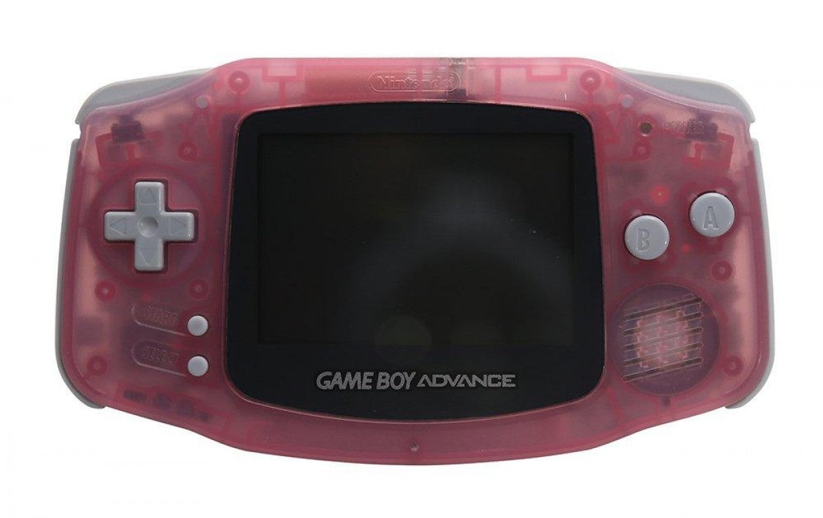 Game Boy Advance (GBA) [Clear Pink Fuschia] [IPS Screen Mod]