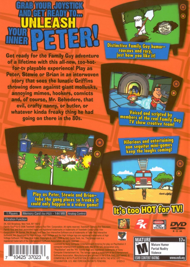 Family Guy: Video Game – PlayStation 2 (PS2)