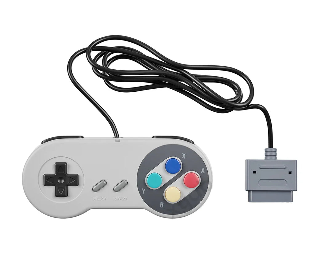 Wired Controller for Super Nintendo Entertainment System (SNES) – Super Nintendo Entertainment System Accessory (SNES)