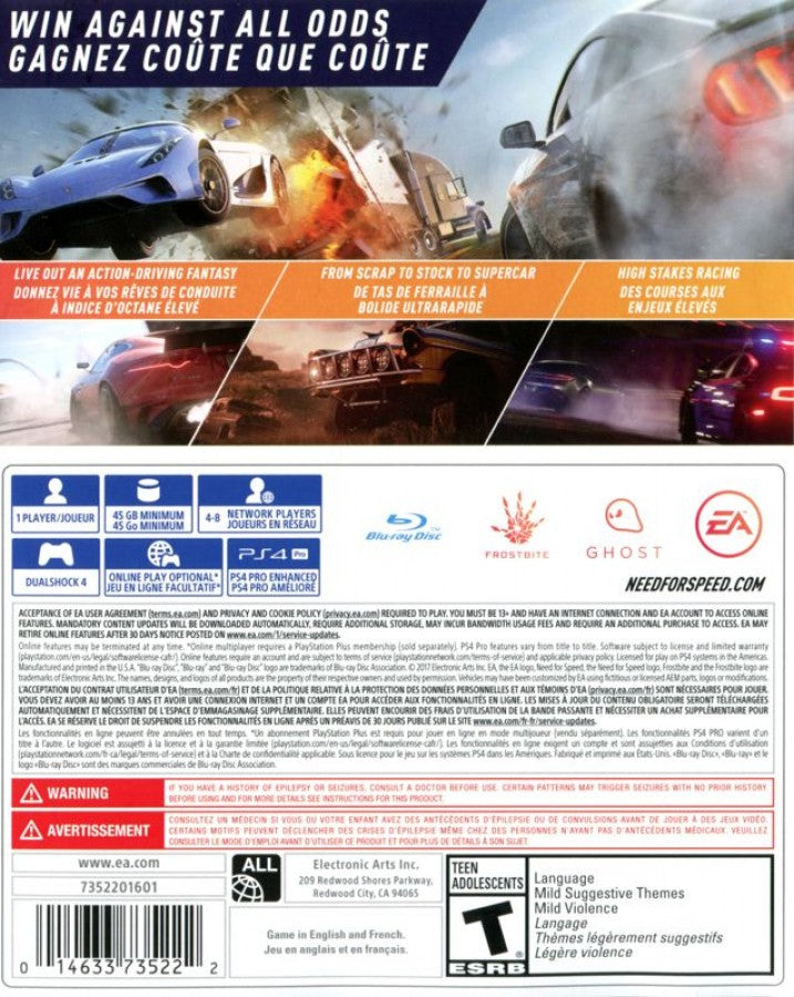 Need for Speed: Payback – PlayStation 4 (PS4)