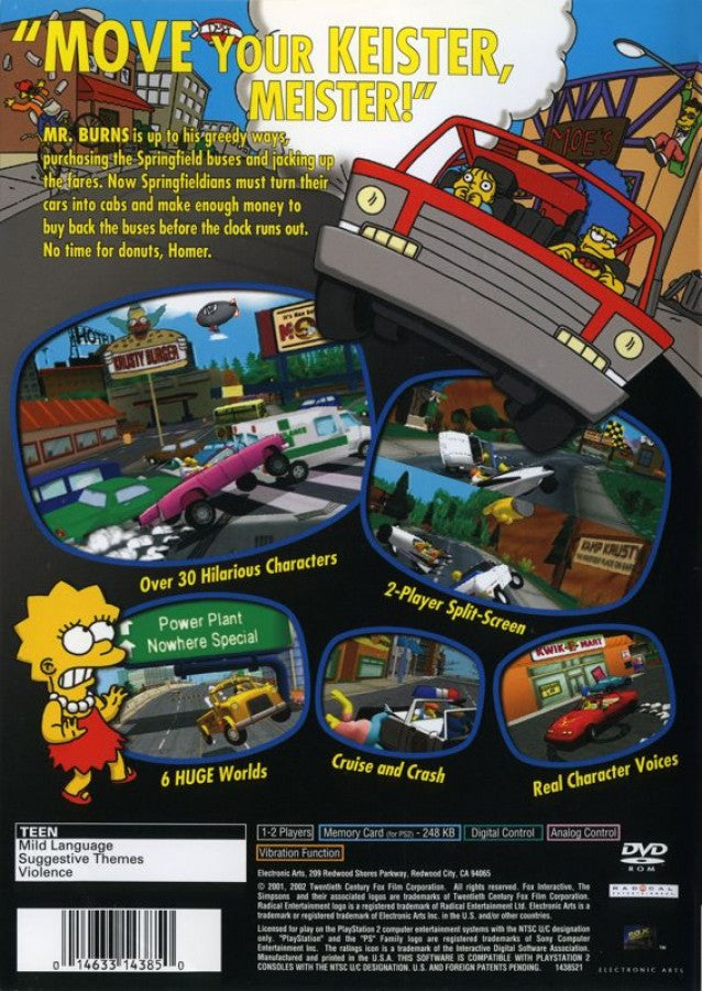 The Simpsons: Road Rage [Greatest Hits] – PlayStation 2 (PS2)