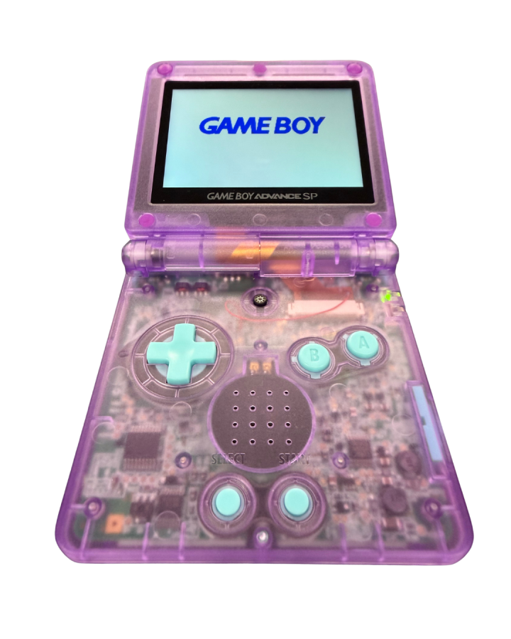 Custom Pokemon Gengar Gameboy Advance SP [IPS Backlit Screen] – Good Condition