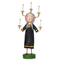 Candle Maker Halloween Figurine by Lori Mitchell — 8-Inch Poly Resin Folk Art Collectible