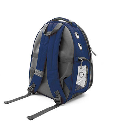 Cattie Navy Blue Transparent Astronaut Cat Backpack 40cm