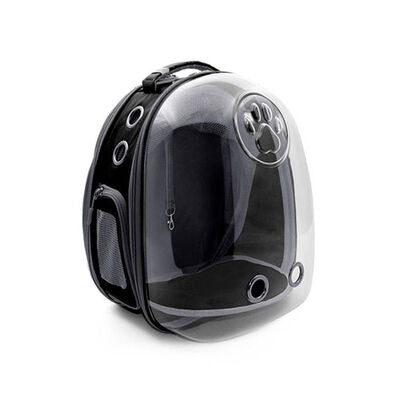Cattie Black Mesh Astronaut Cat Carrier Backpack 25x60x40 cm