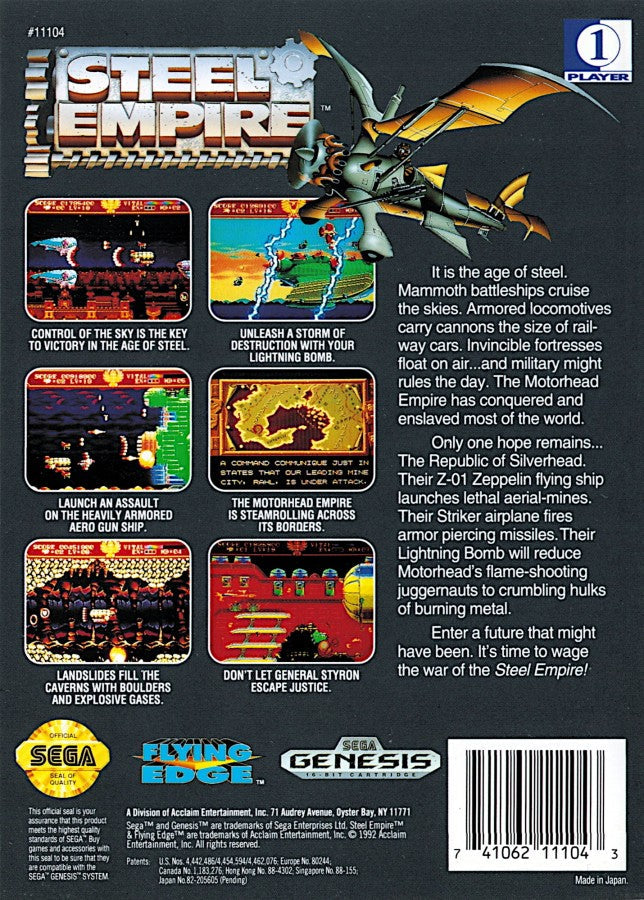 Steel Empire – Sega Genesis (GEN)