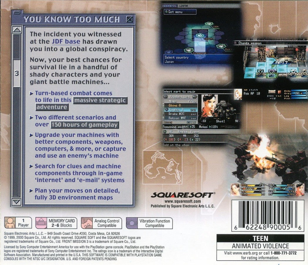 Front Mission 3 – PlayStation 1 (PS1)