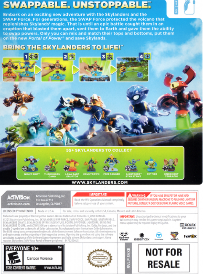 Skylanders Swap Force – Nintendo Wii (Wii)