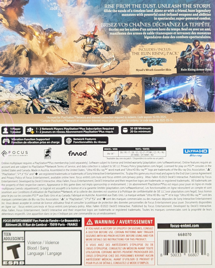 Atlas Fallen [Limited Edition Case] – PlayStation 5 (PS5)