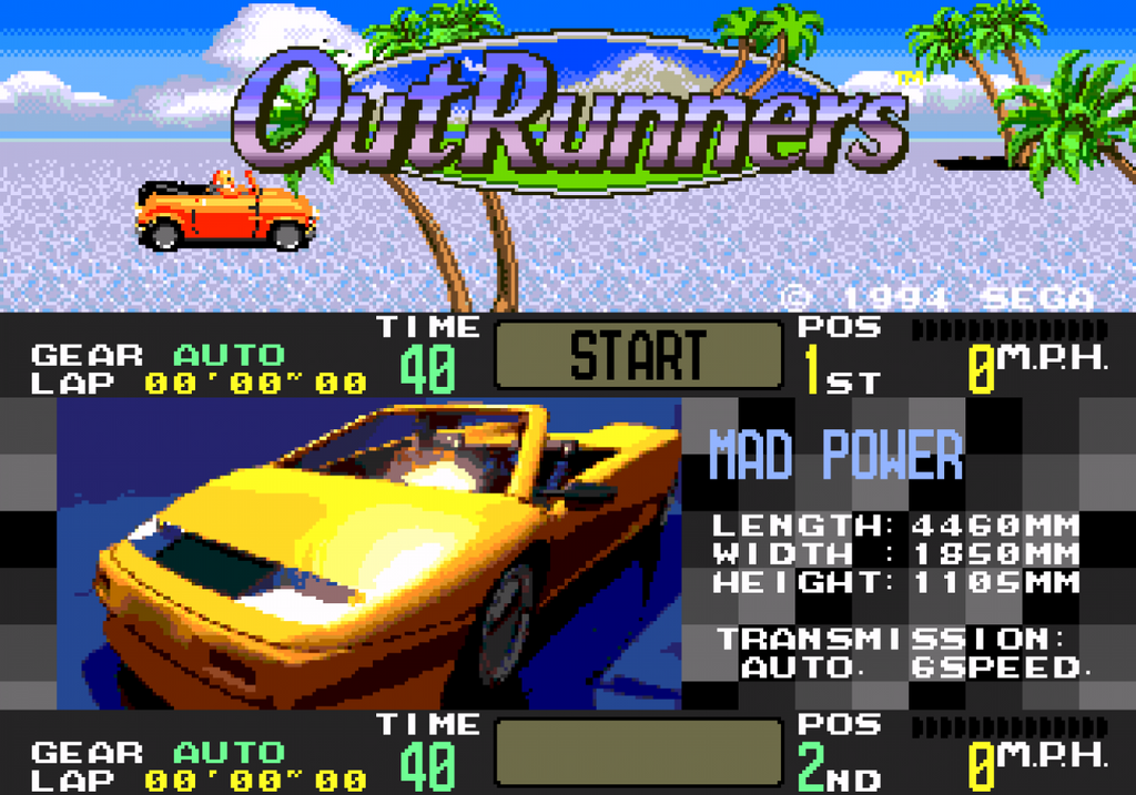 OutRunners – Sega Genesis (GEN)